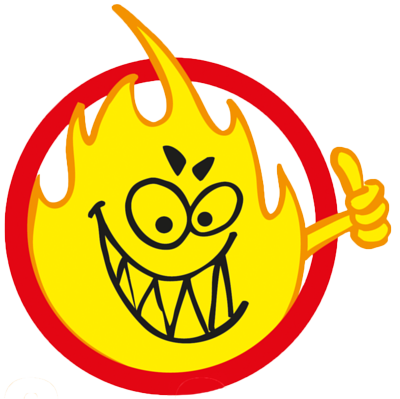 Gas Guys flame mascot